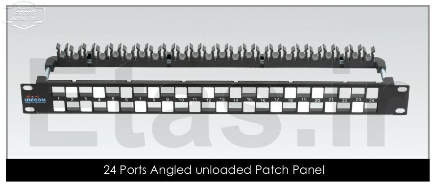 پچ پنل زاویه دار یونیکام  Unicom Angled Patch Panel, UC-PNL-A